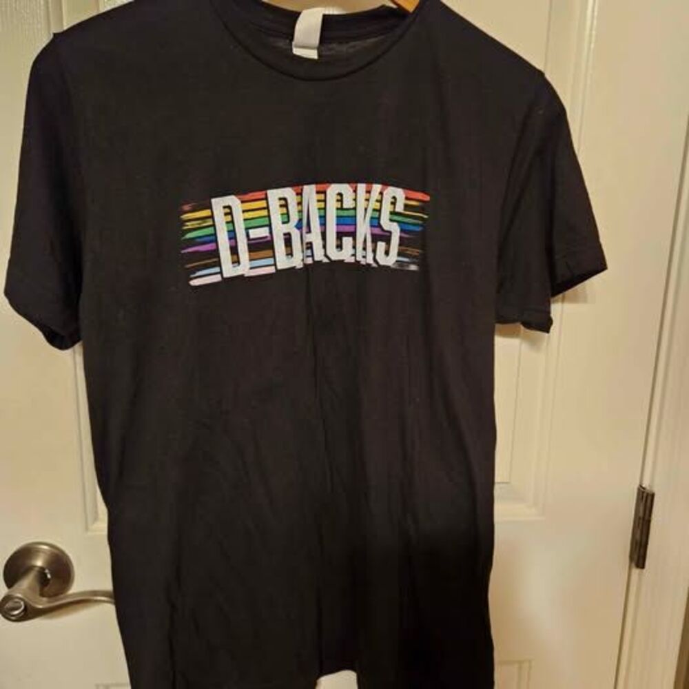 Tultex Arizona D-Backs Pride Rainbow T-Shirt Size Medium